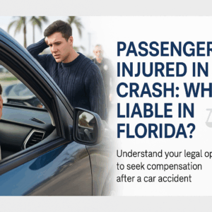 Injured Passenger in a Crash: Who’s Liable in Florida?