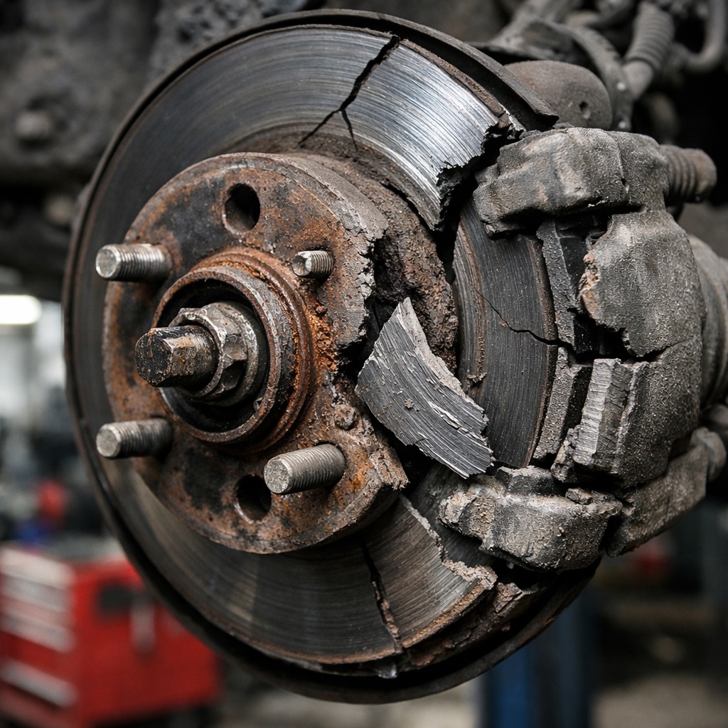 Defective vehicle brake system failure showing Florida product liability accident
